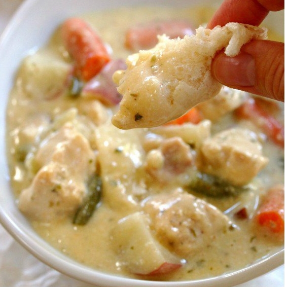 Crock Pot Creamy Chicken Stew | Food and Everything Else Too
