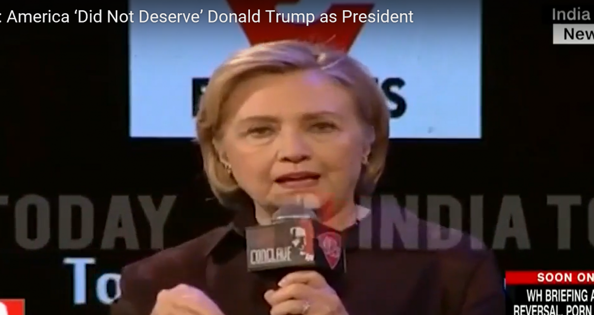 Hillary Clinton Says Women Voted for Trump Because Men Made Them